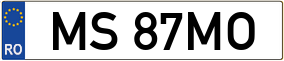 Truck License Plate